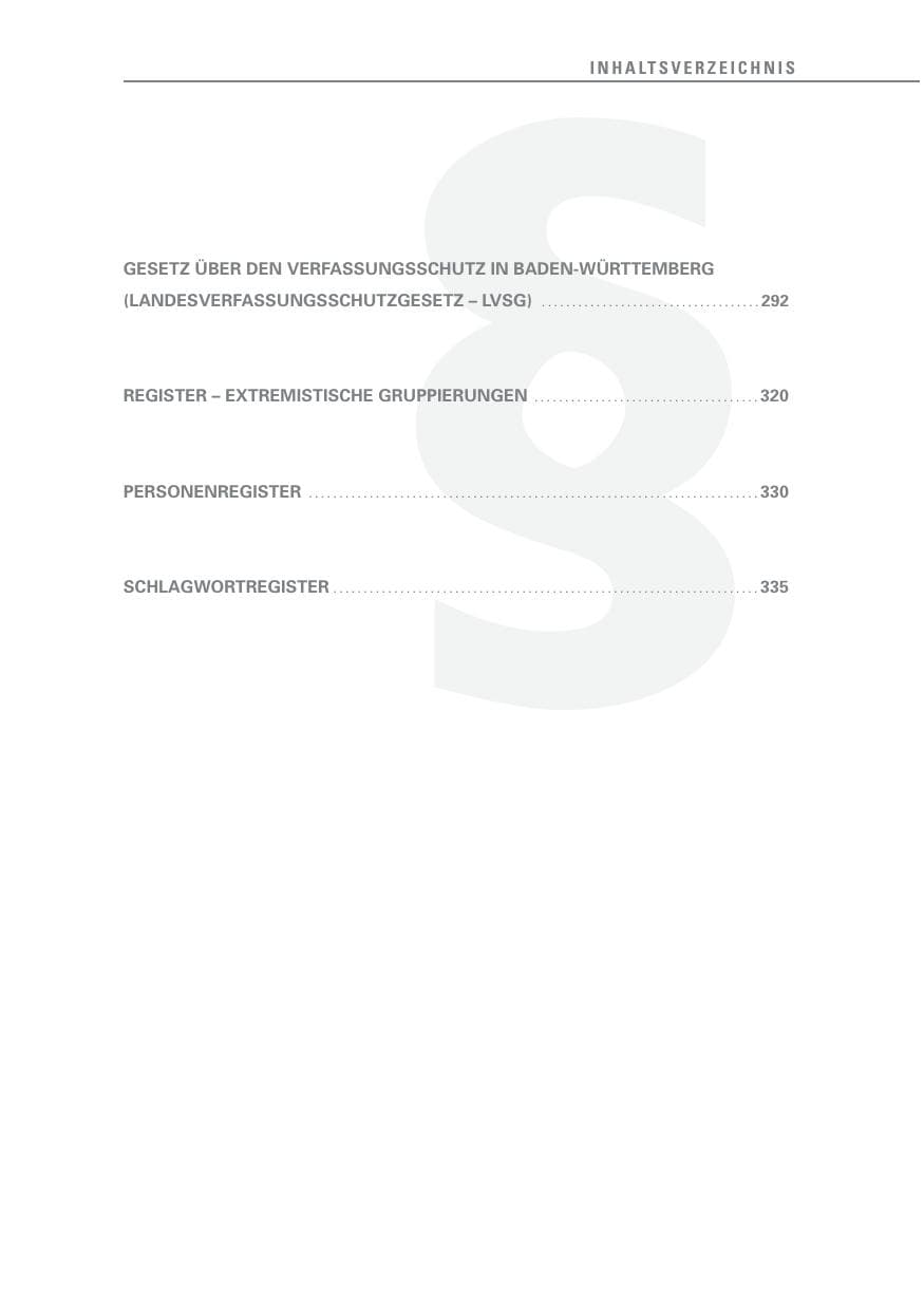 Seite 19 des Verfassungsschutzbericht 2017 Baden-Württemberg