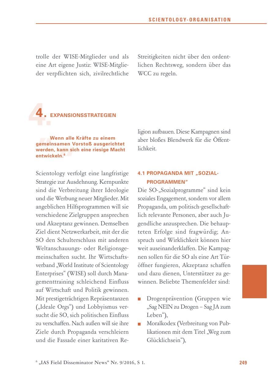 Seite 249 des Verfassungsschutzbericht 2017 Baden-Württemberg
