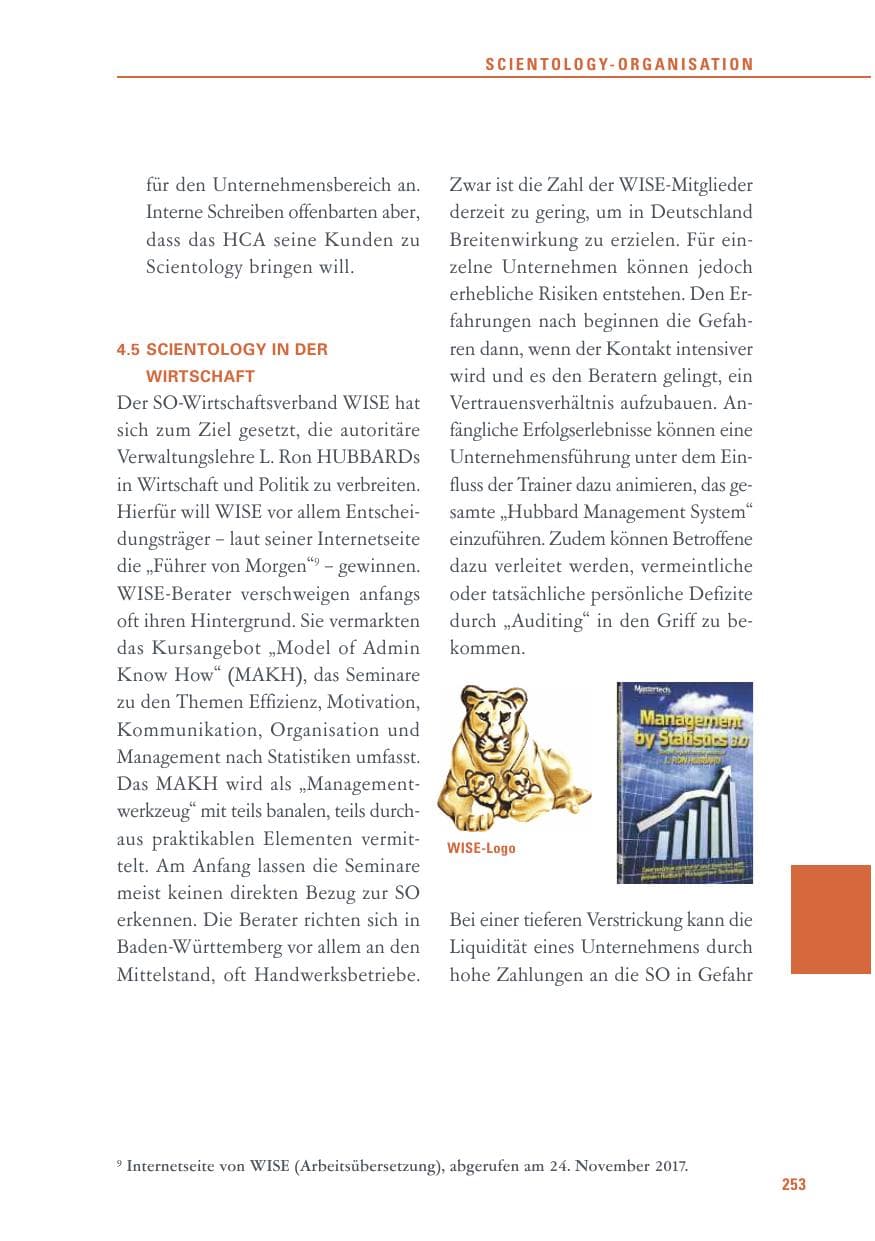 Seite 253 des Verfassungsschutzbericht 2017 Baden-Württemberg