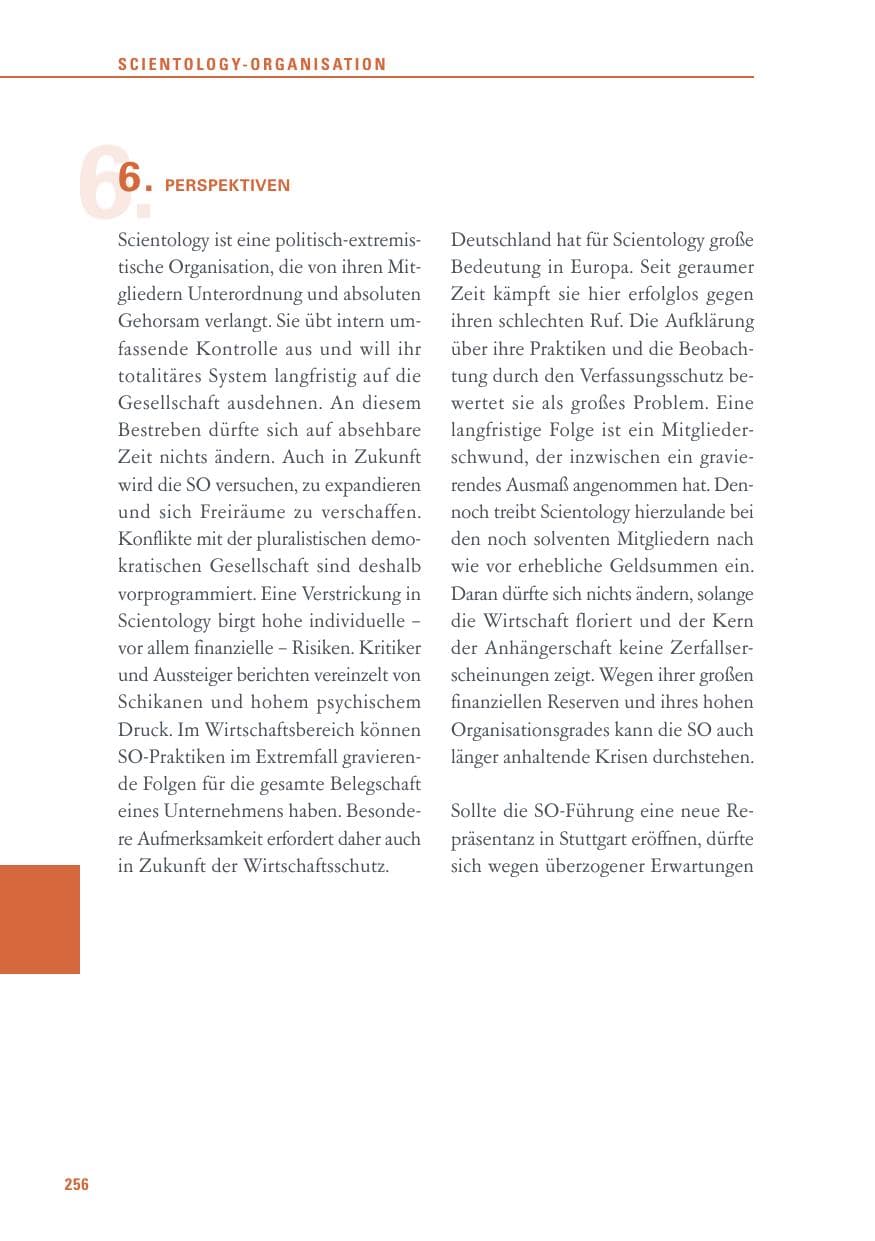 Seite 256 des Verfassungsschutzbericht 2017 Baden-Württemberg