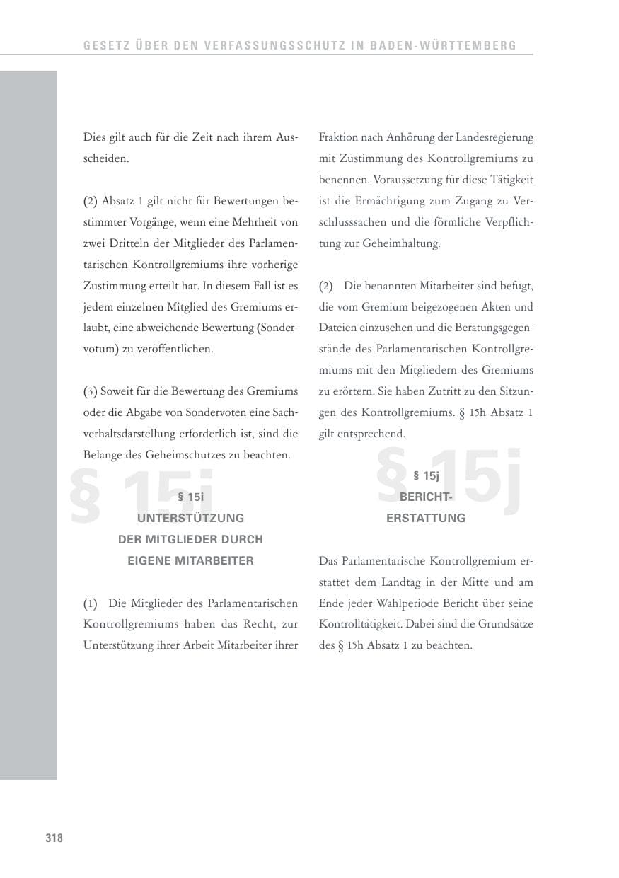 Seite 318 des Verfassungsschutzbericht 2017 Baden-Württemberg