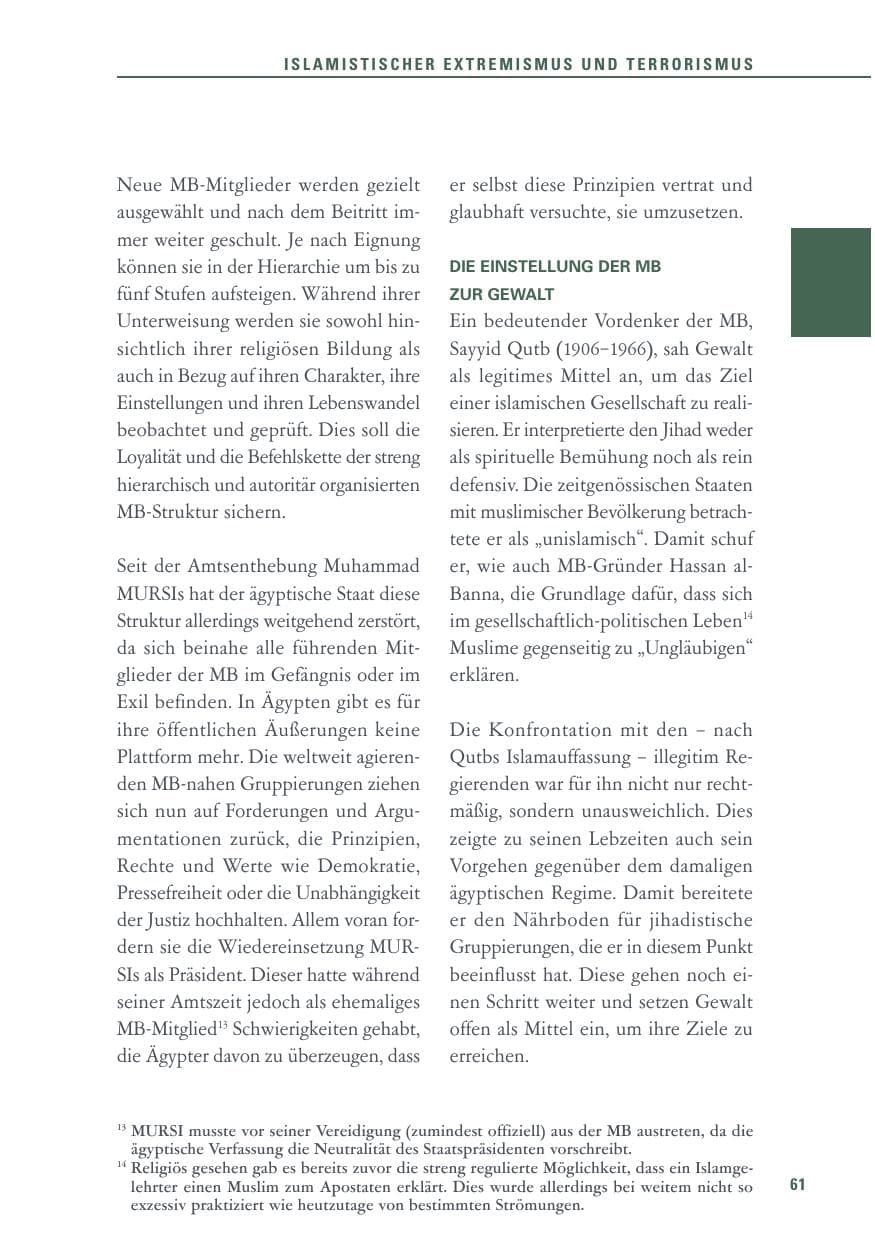 Seite 61 des Verfassungsschutzbericht 2017 Baden-Württemberg