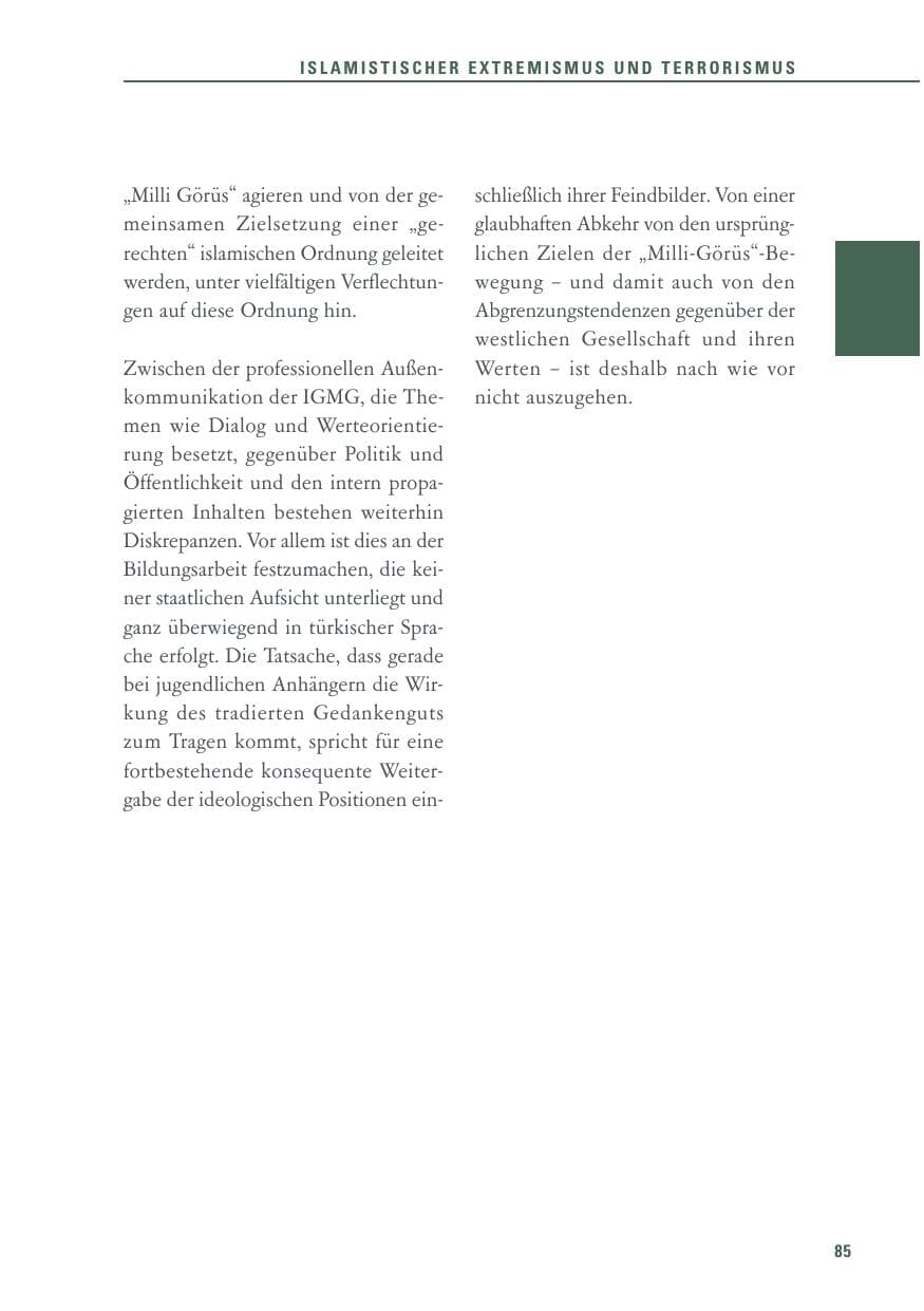 Seite 85 des Verfassungsschutzbericht 2017 Baden-Württemberg