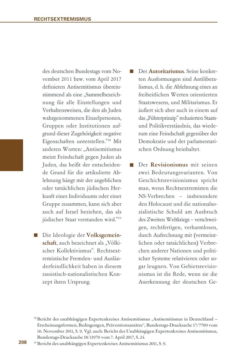 Seite 208 des Verfassungsschutzbericht 2019 Baden-Württemberg