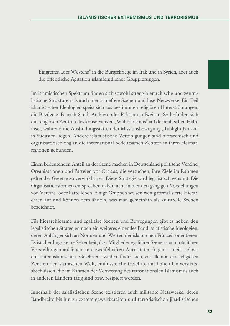 Seite 33 des Verfassungsschutzbericht 2019 Baden-Württemberg