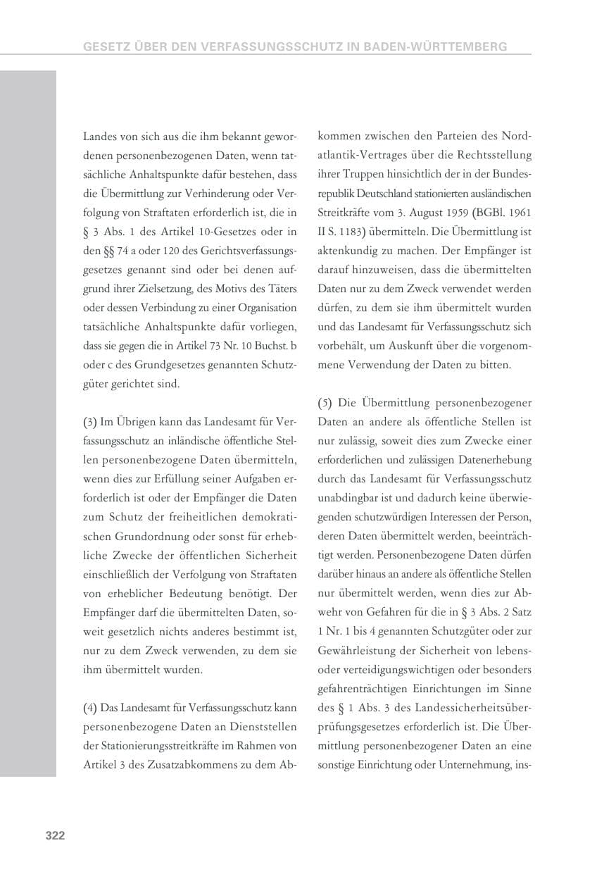Seite 322 des Verfassungsschutzbericht 2019 Baden-Württemberg
