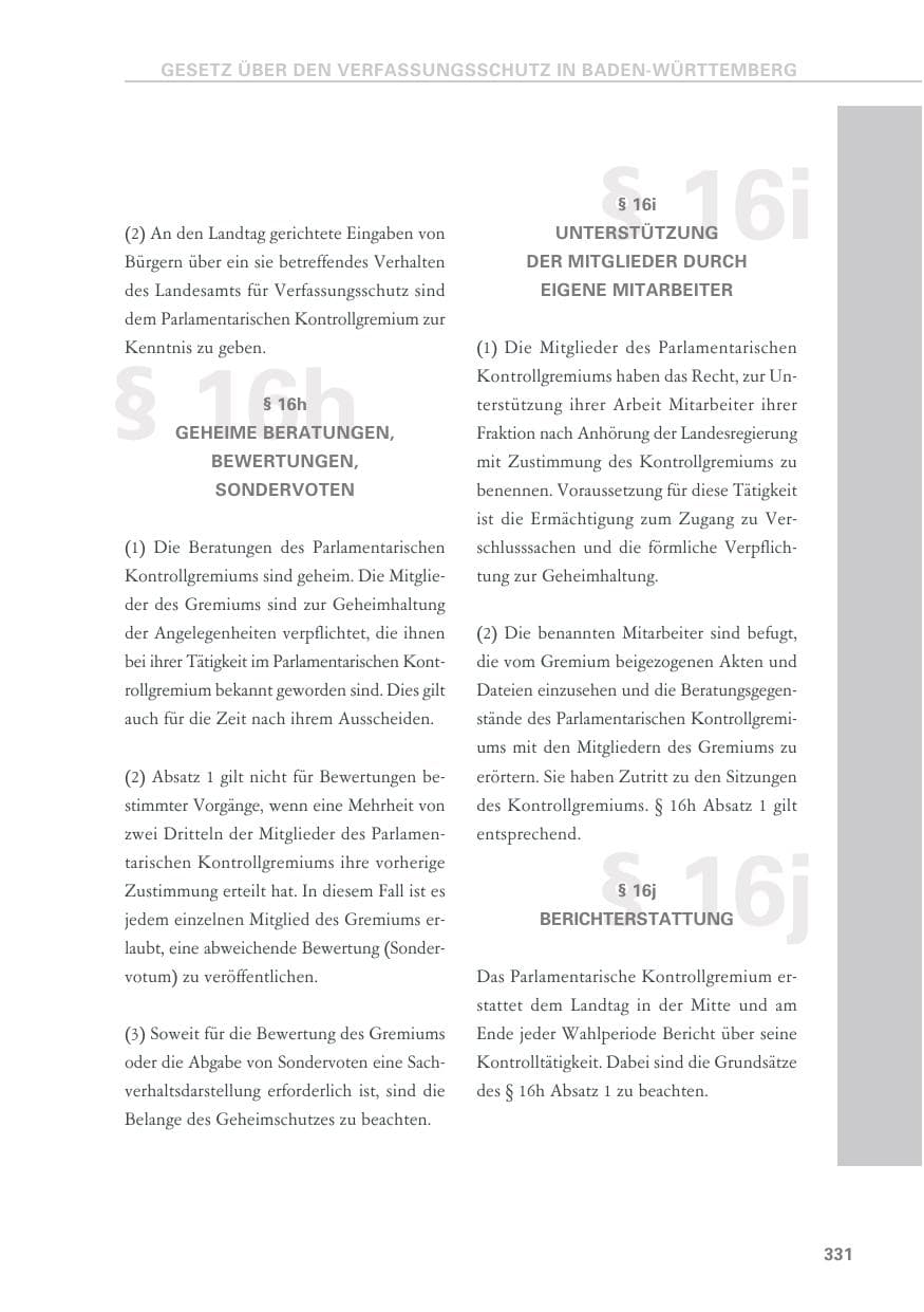 Seite 331 des Verfassungsschutzbericht 2019 Baden-Württemberg