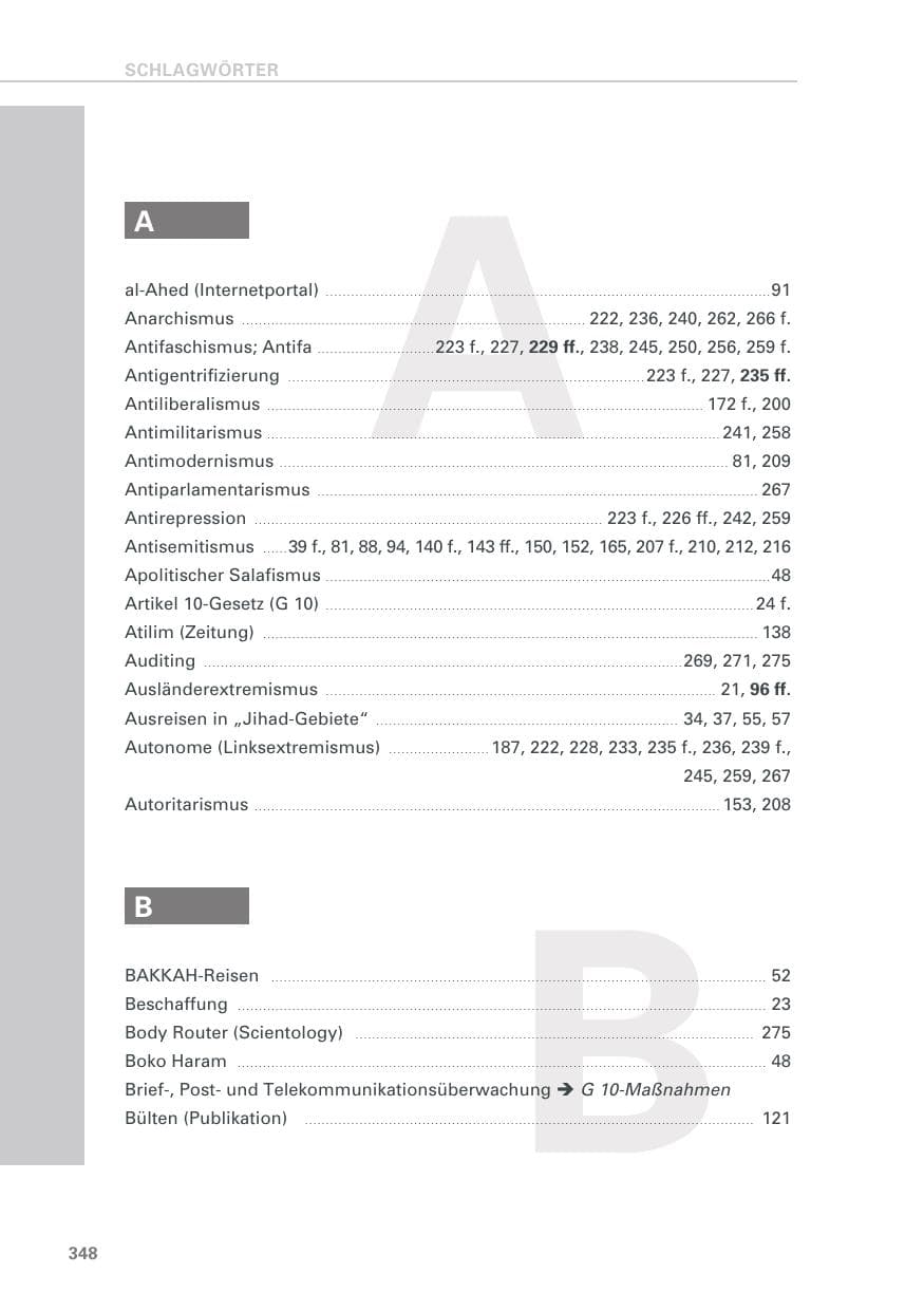 Seite 348 des Verfassungsschutzbericht 2019 Baden-Württemberg