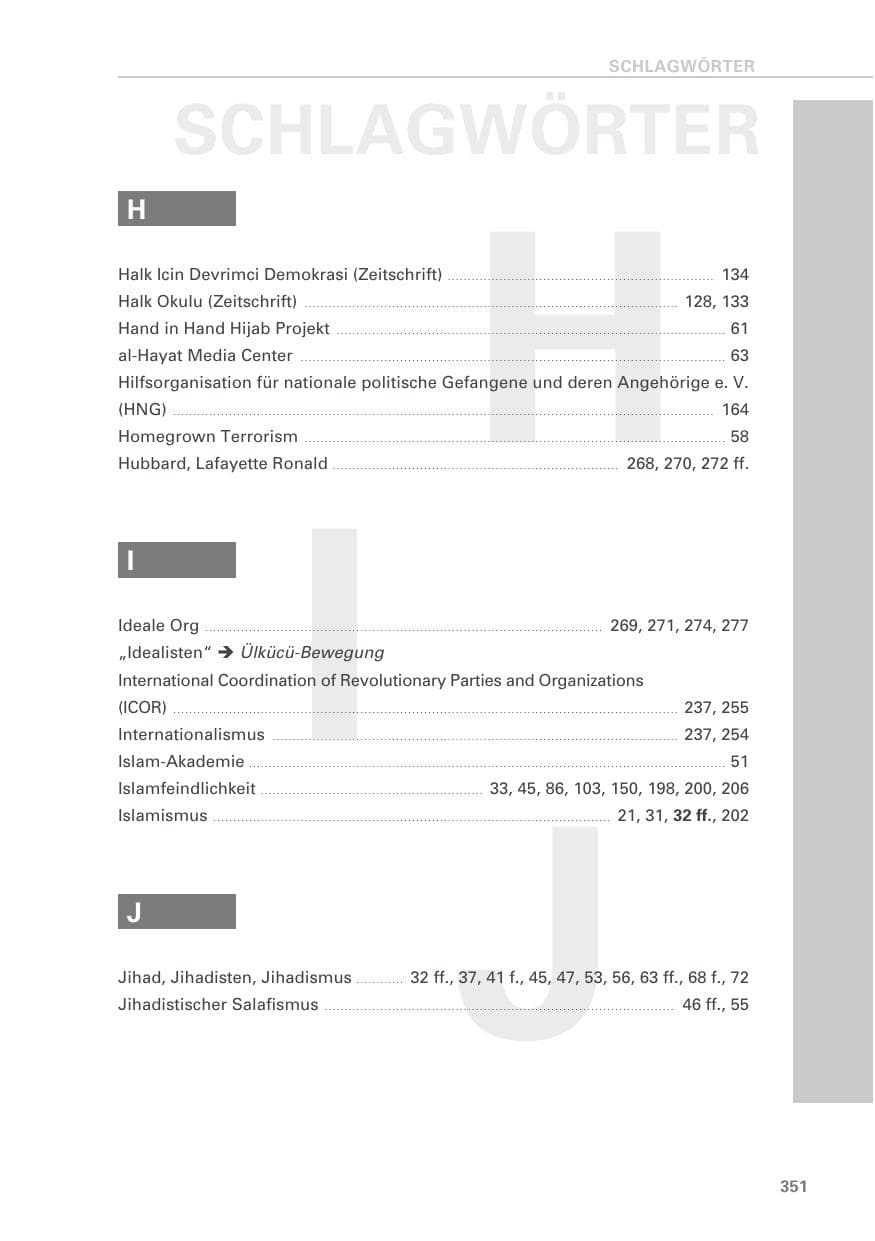 Seite 351 des Verfassungsschutzbericht 2019 Baden-Württemberg