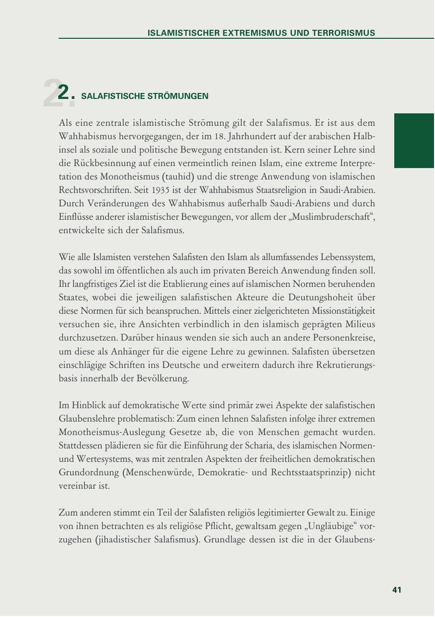 Seite 41 des Verfassungsschutzbericht 2019 Baden-Württemberg