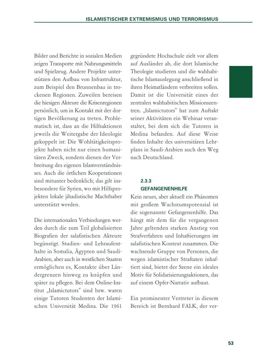 Seite 53 des Verfassungsschutzbericht 2019 Baden-Württemberg