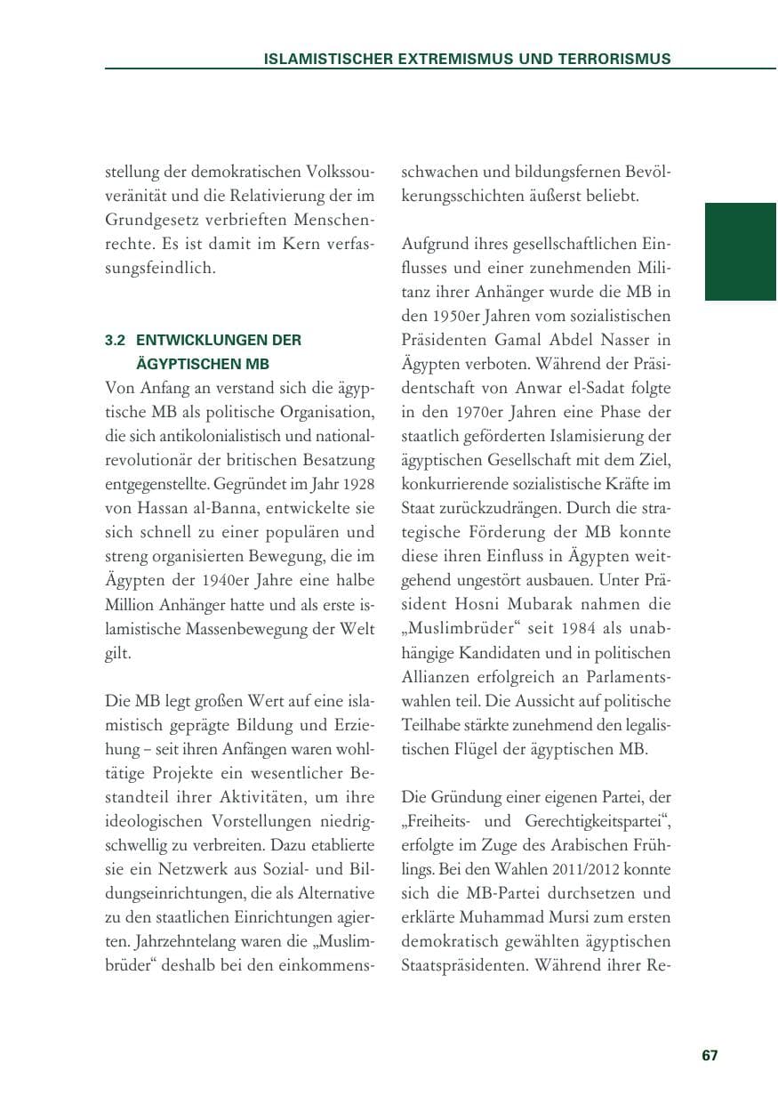 Seite 67 des Verfassungsschutzbericht 2019 Baden-Württemberg