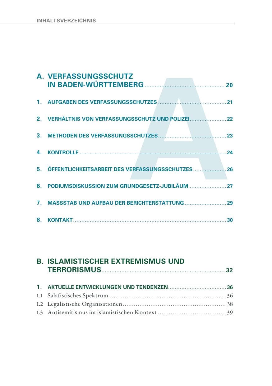 Seite 10 des Verfassungsschutzbericht 2019 Baden-Württemberg