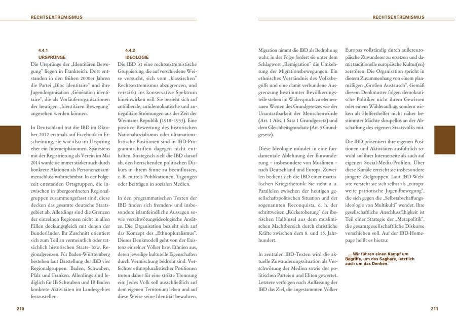 Seite 106 des Verfassungsschutzbericht 2020 Baden-Württemberg