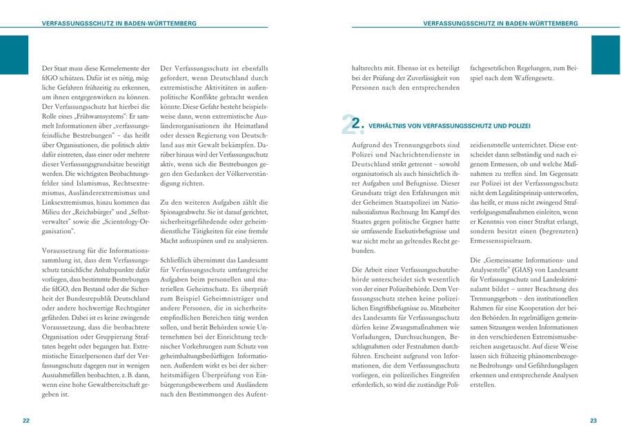Seite 12 des Verfassungsschutzbericht 2020 Baden-Württemberg