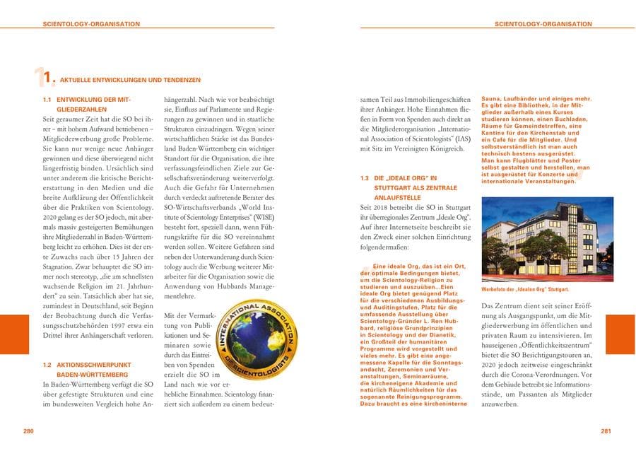 Seite 141 des Verfassungsschutzbericht 2020 Baden-Württemberg