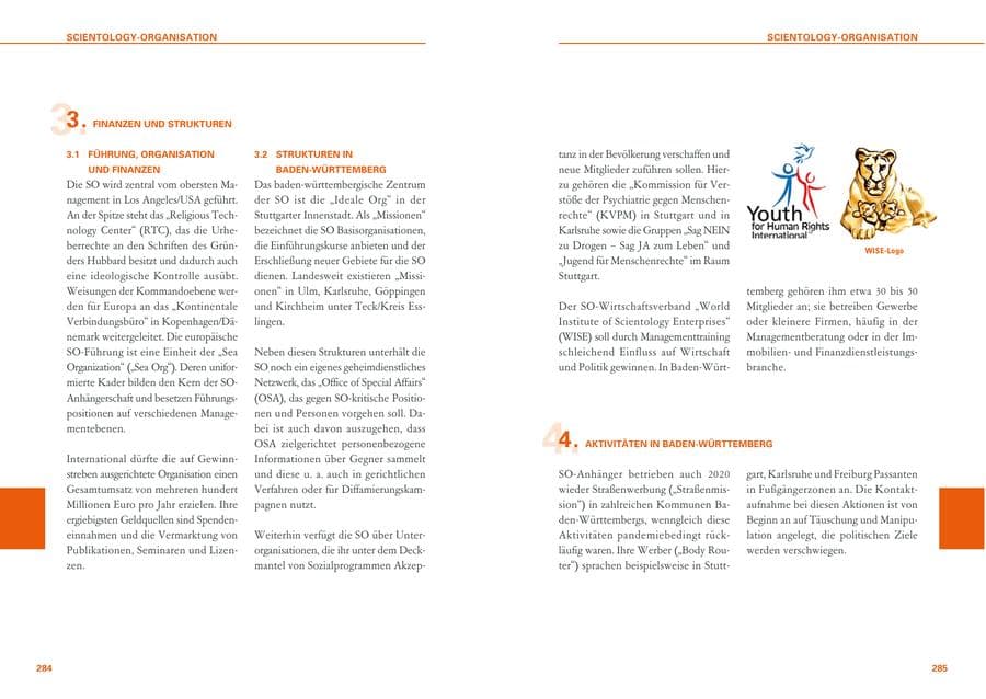 Seite 143 des Verfassungsschutzbericht 2020 Baden-Württemberg