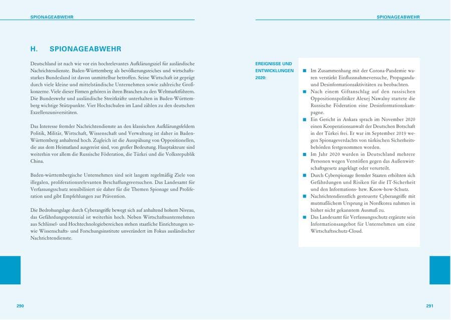 Seite 146 des Verfassungsschutzbericht 2020 Baden-Württemberg
