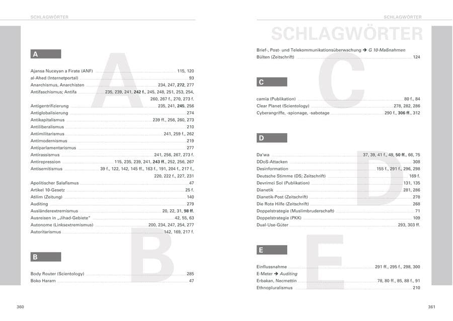 Seite 181 des Verfassungsschutzbericht 2020 Baden-Württemberg