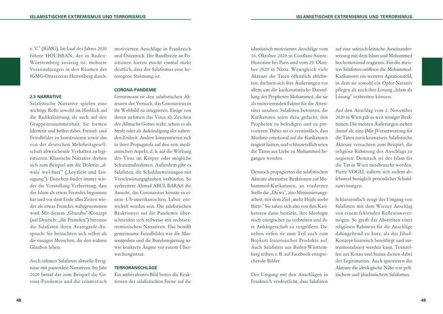 Seite 25 des Verfassungsschutzbericht 2020 Baden-Württemberg