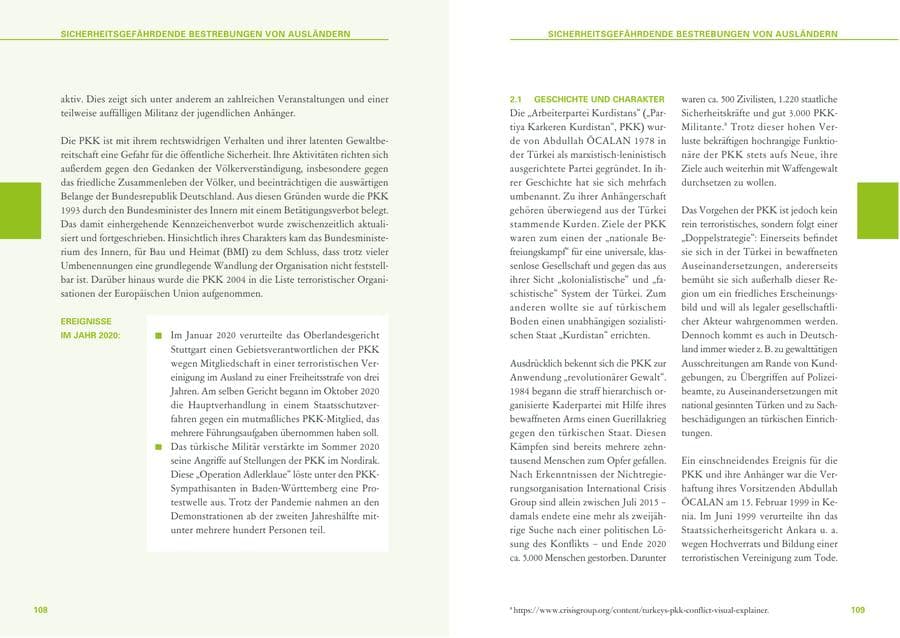 Seite 55 des Verfassungsschutzbericht 2020 Baden-Württemberg