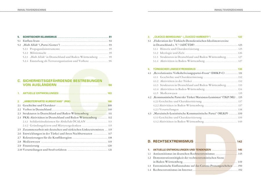 Seite 7 des Verfassungsschutzbericht 2020 Baden-Württemberg
