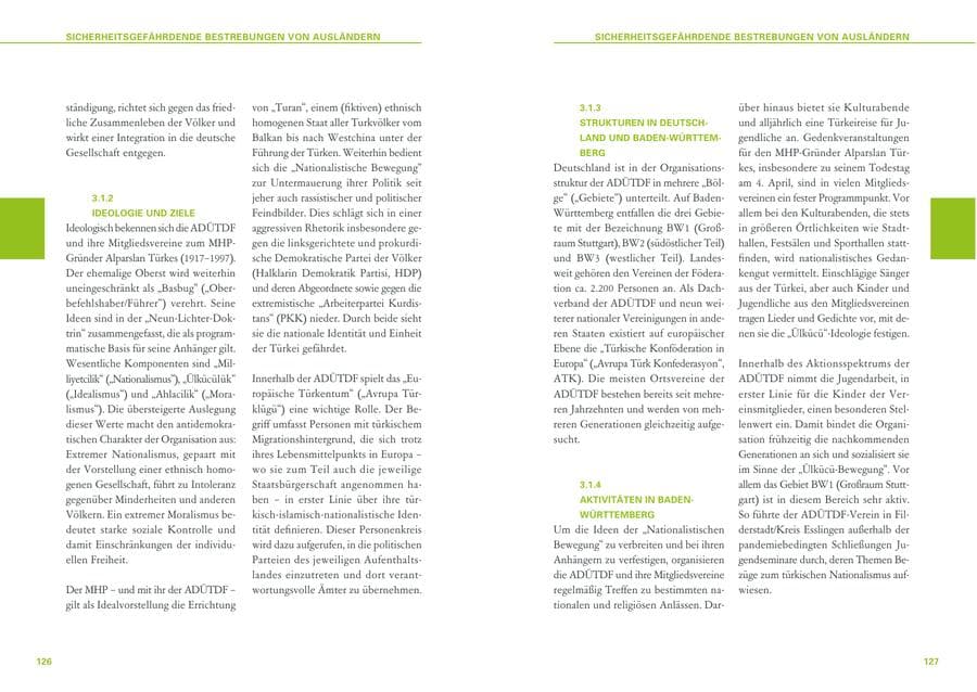 Seite 64 des Verfassungsschutzbericht 2020 Baden-Württemberg
