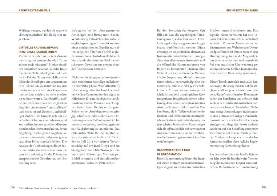 Seite 78 des Verfassungsschutzbericht 2020 Baden-Württemberg