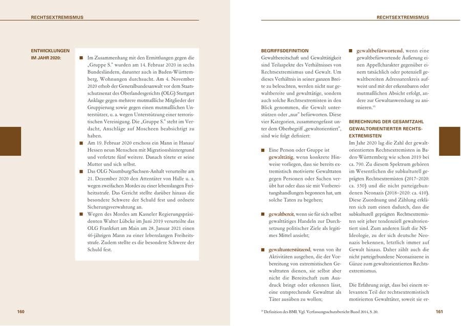 Seite 81 des Verfassungsschutzbericht 2020 Baden-Württemberg