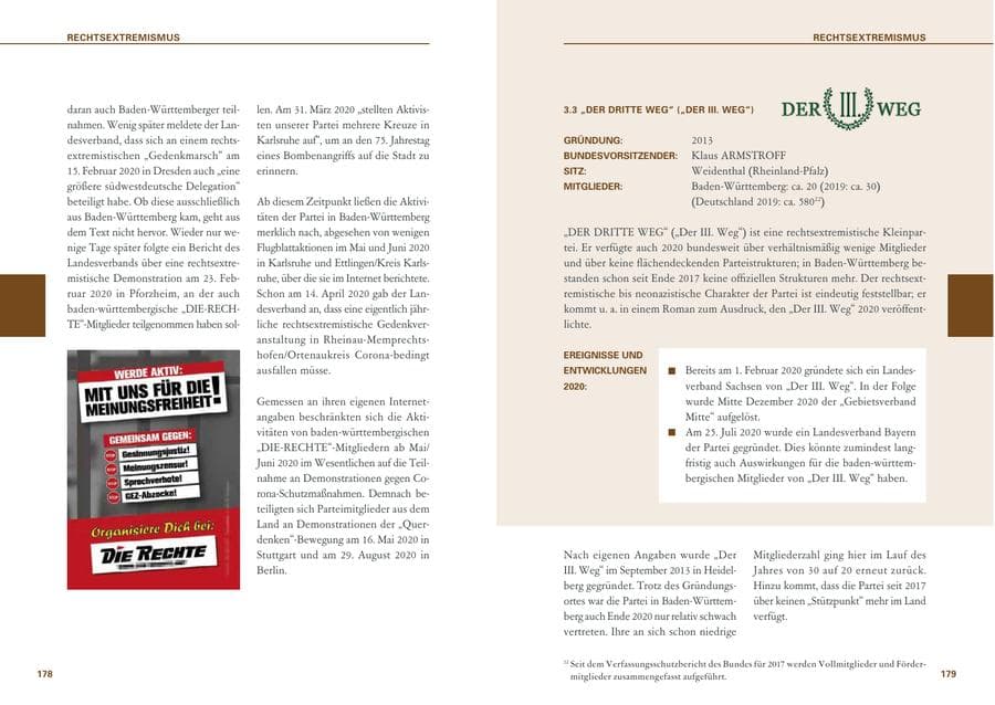 Seite 90 des Verfassungsschutzbericht 2020 Baden-Württemberg