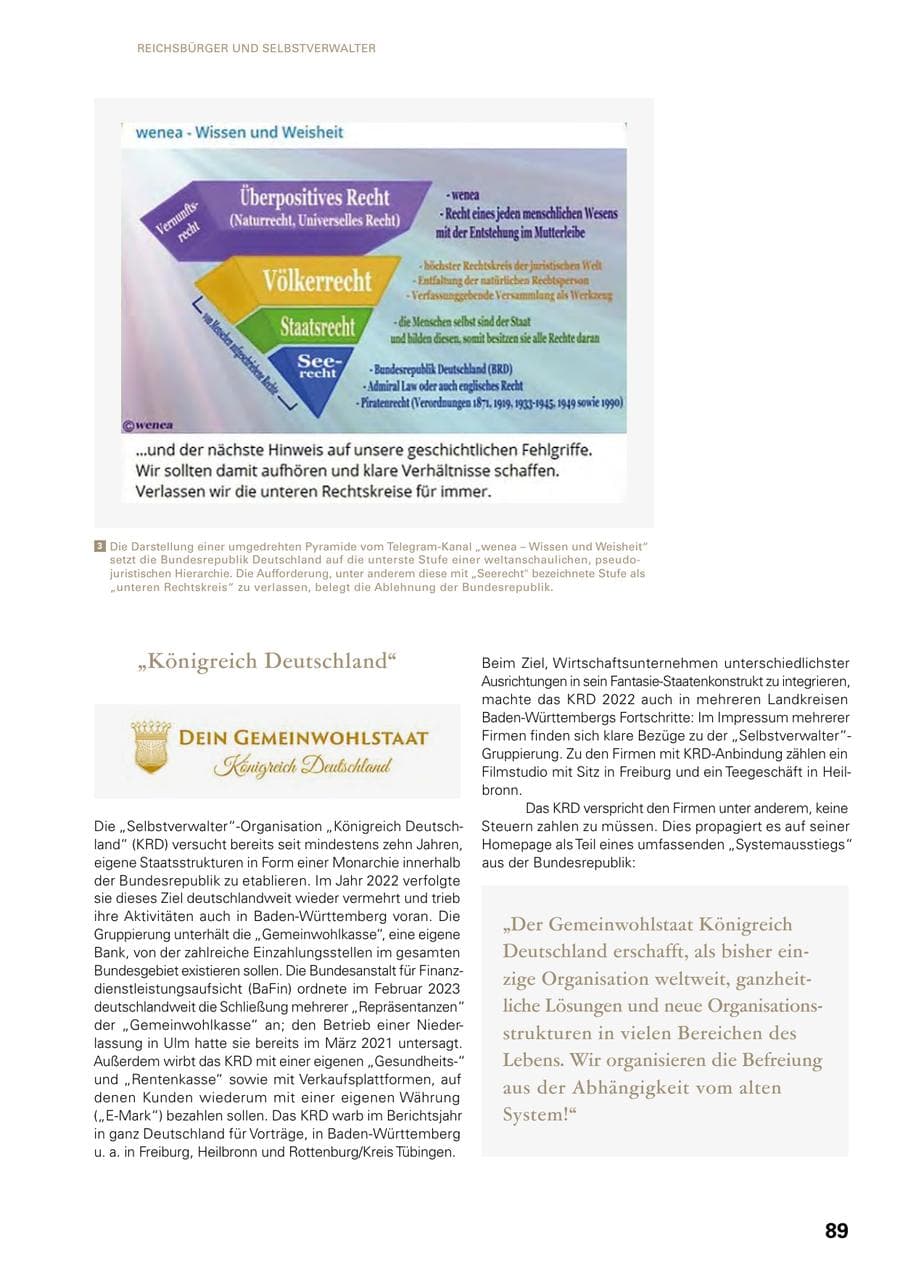 Seite 87 des Verfassungsschutzbericht 2022 Baden-Württemberg
