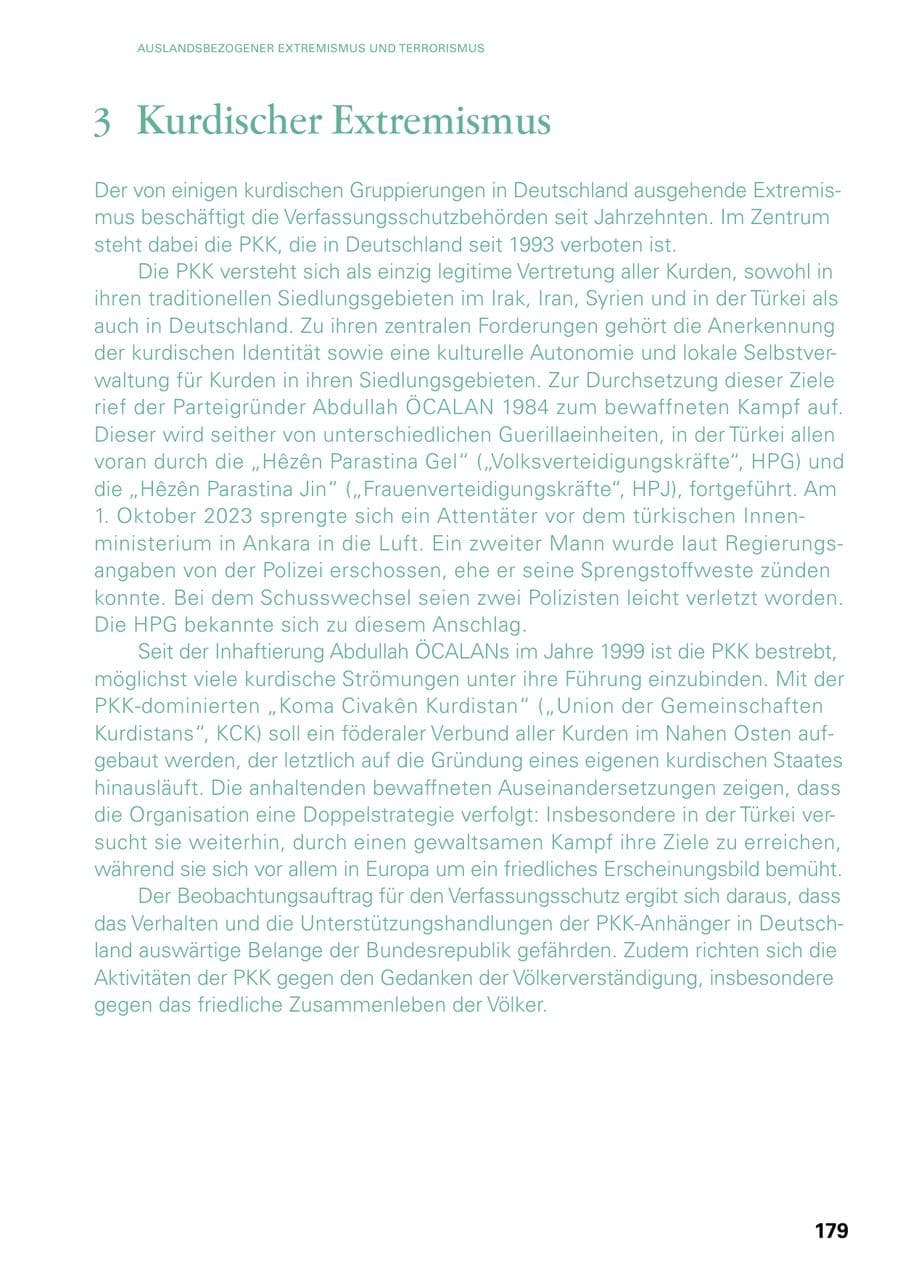 Seite 177 des Verfassungsschutzbericht 2023 Baden-Württemberg
