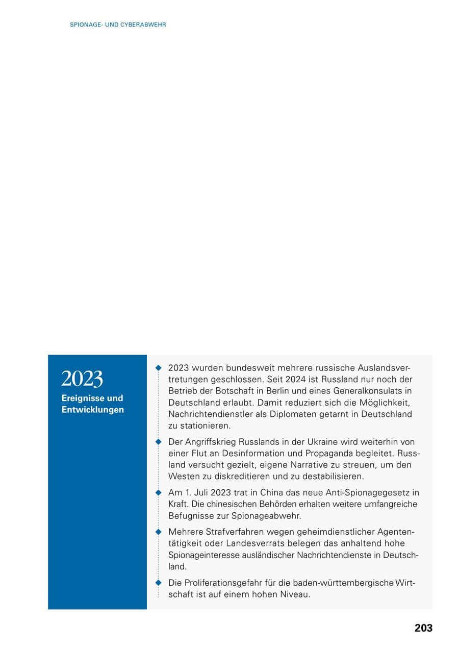 Seite 201 des Verfassungsschutzbericht 2023 Baden-Württemberg