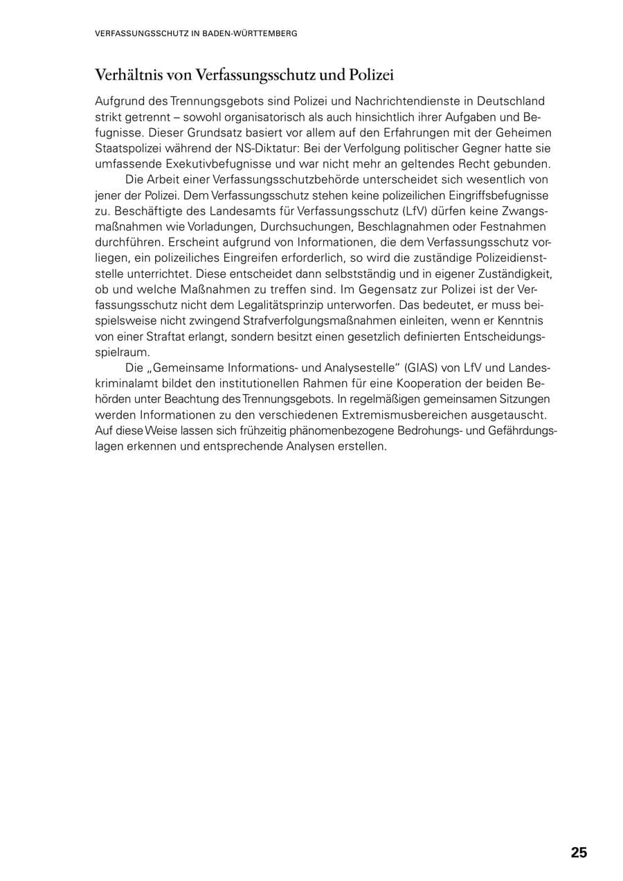 Seite 23 des Verfassungsschutzbericht 2023 Baden-Württemberg