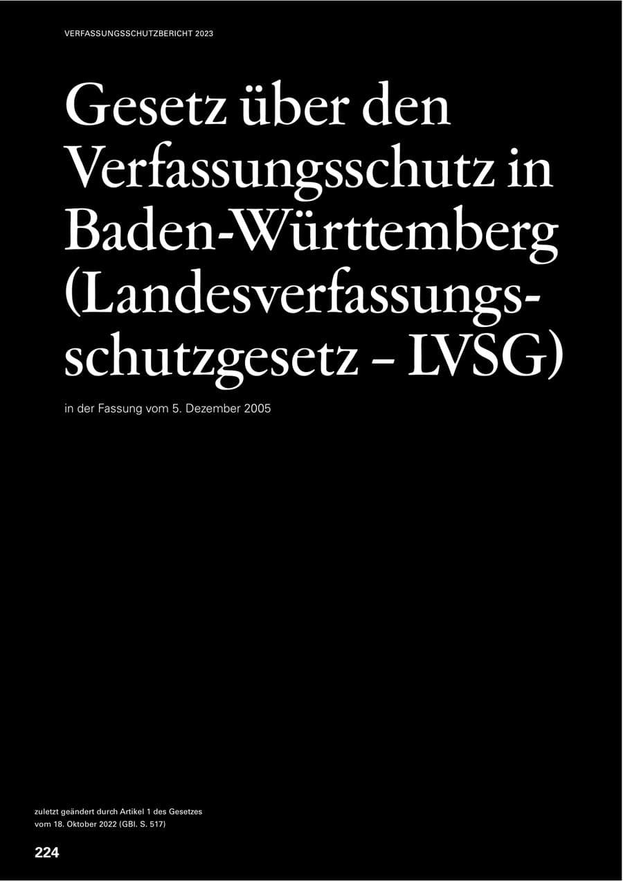 Seite 222 des Verfassungsschutzbericht 2023 Baden-Württemberg