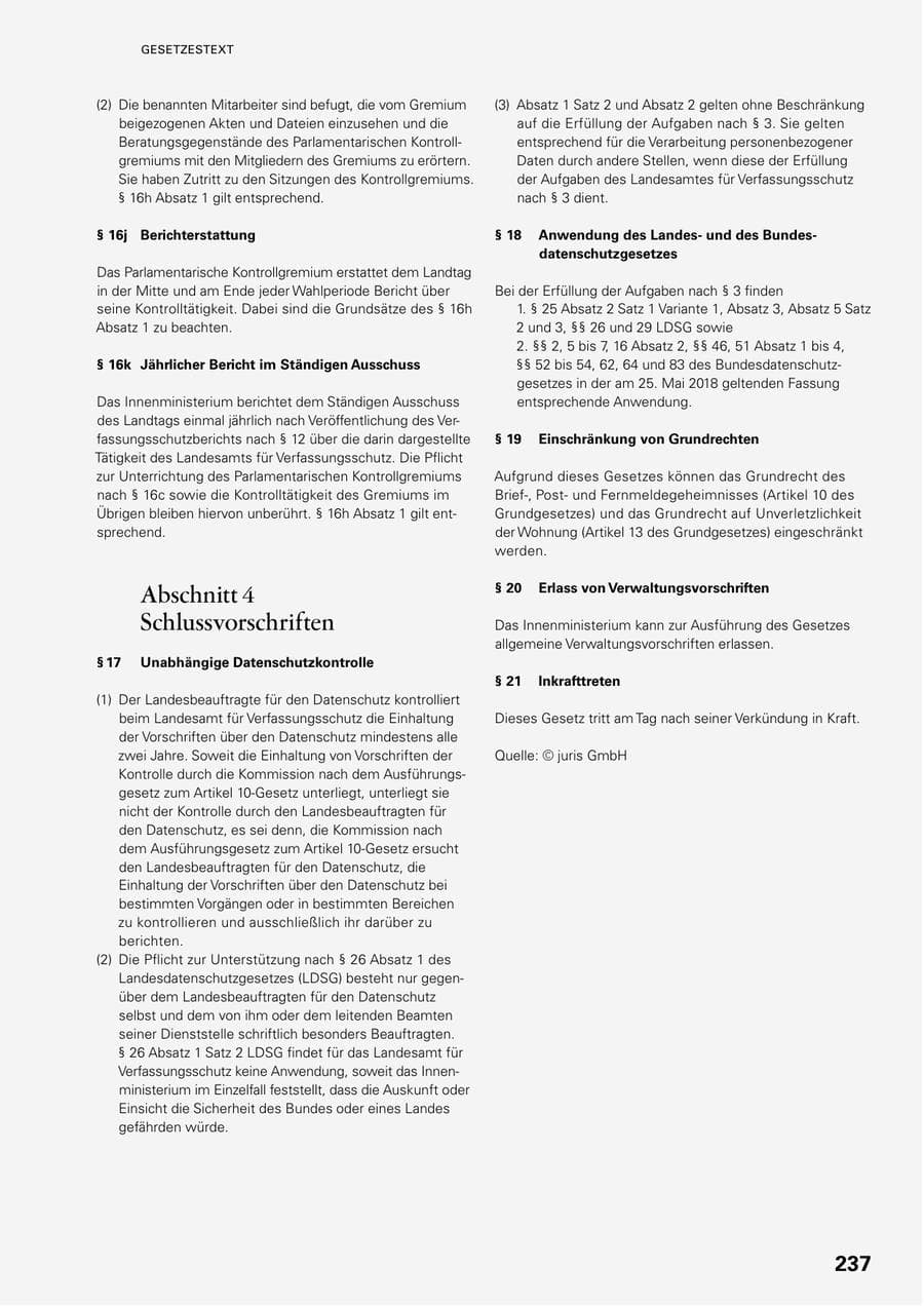 Seite 235 des Verfassungsschutzbericht 2023 Baden-Württemberg