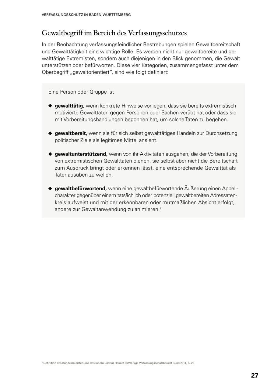 Seite 25 des Verfassungsschutzbericht 2023 Baden-Württemberg