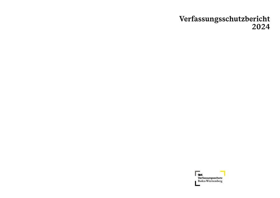 Seite 2 des Verfassungsschutzbericht 2024 Baden-Württemberg