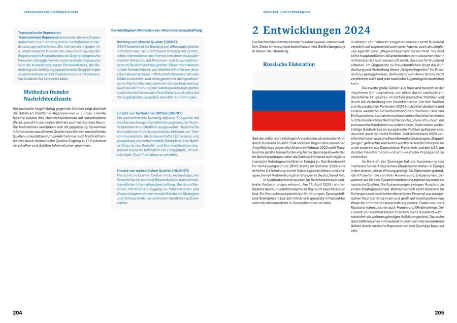 Seite 102 des Verfassungsschutzbericht 2024 Baden-Württemberg