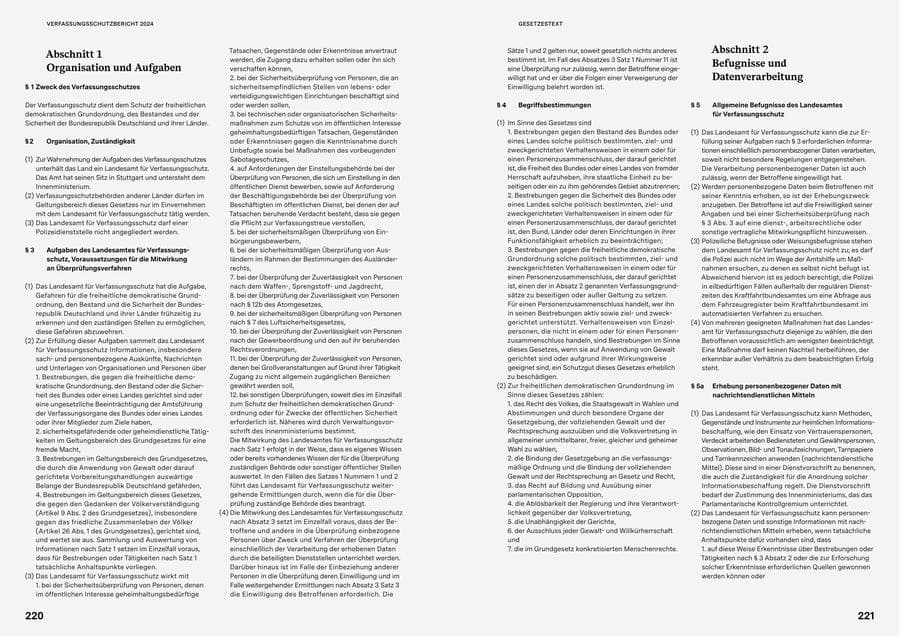 Seite 110 des Verfassungsschutzbericht 2024 Baden-Württemberg