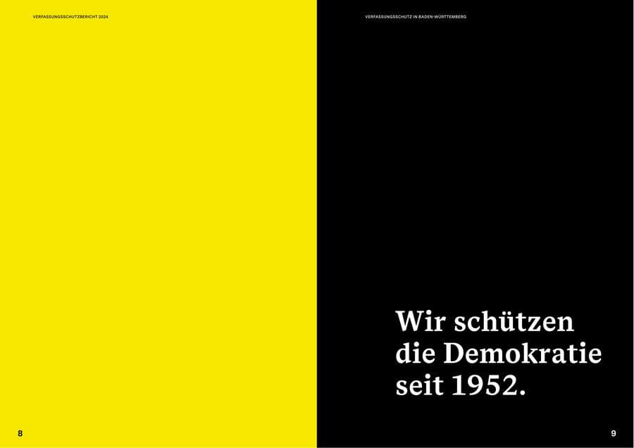 Seite 4 des Verfassungsschutzbericht 2024 Baden-Württemberg