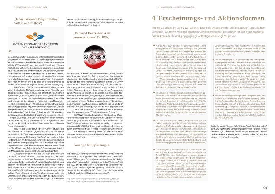 Seite 49 des Verfassungsschutzbericht 2024 Baden-Württemberg