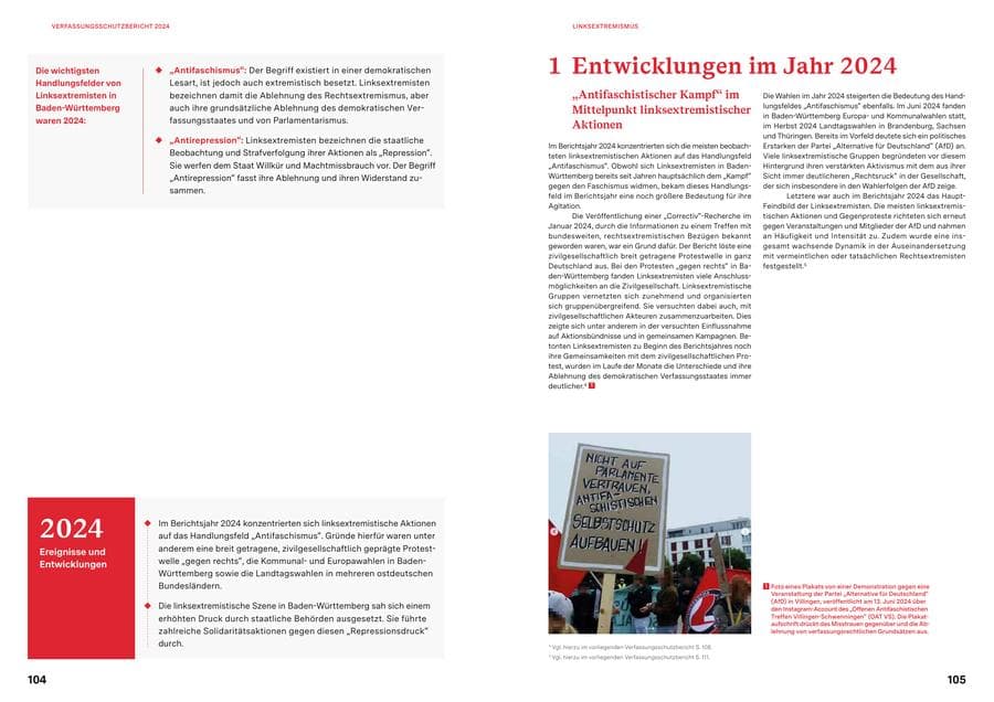 Seite 52 des Verfassungsschutzbericht 2024 Baden-Württemberg