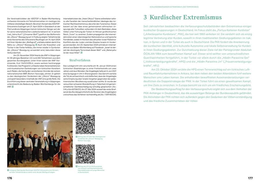 Seite 88 des Verfassungsschutzbericht 2024 Baden-Württemberg