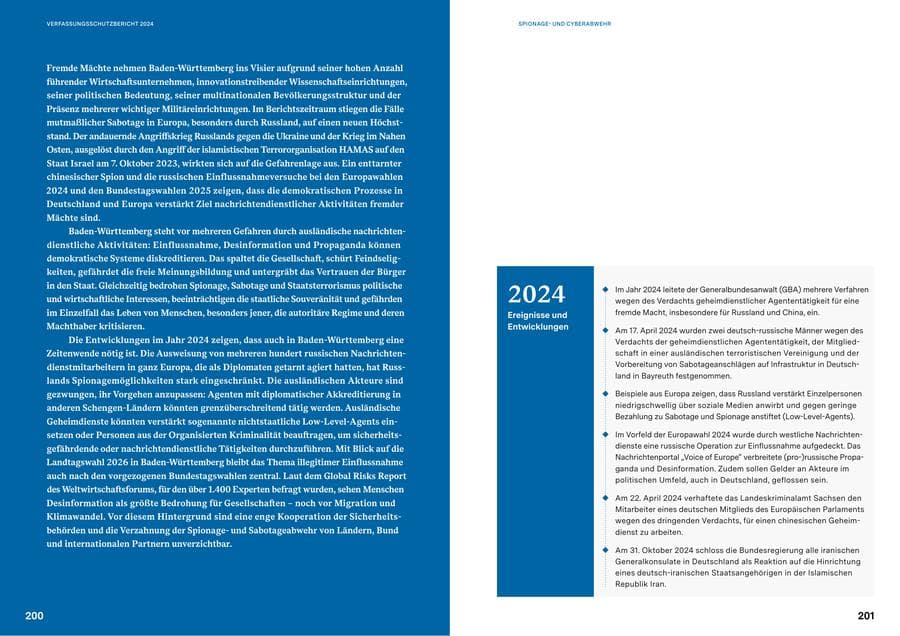 Seite 100 des Verfassungsschutzbericht 2024 Baden-Württemberg