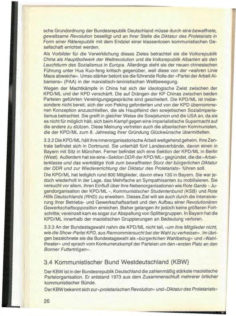 Seite 30 des Verfassungsschutzbericht 1976 Bayern