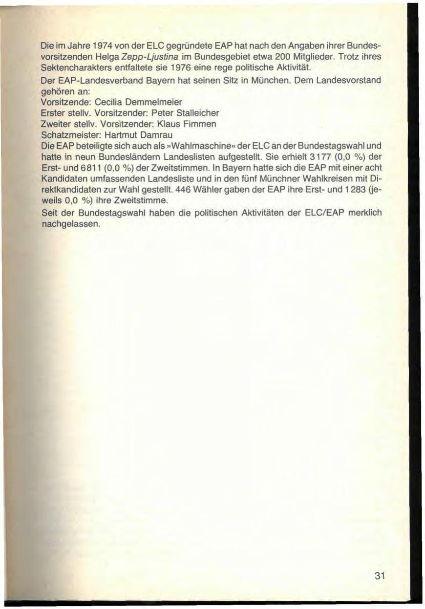 Seite 35 des Verfassungsschutzbericht 1976 Bayern