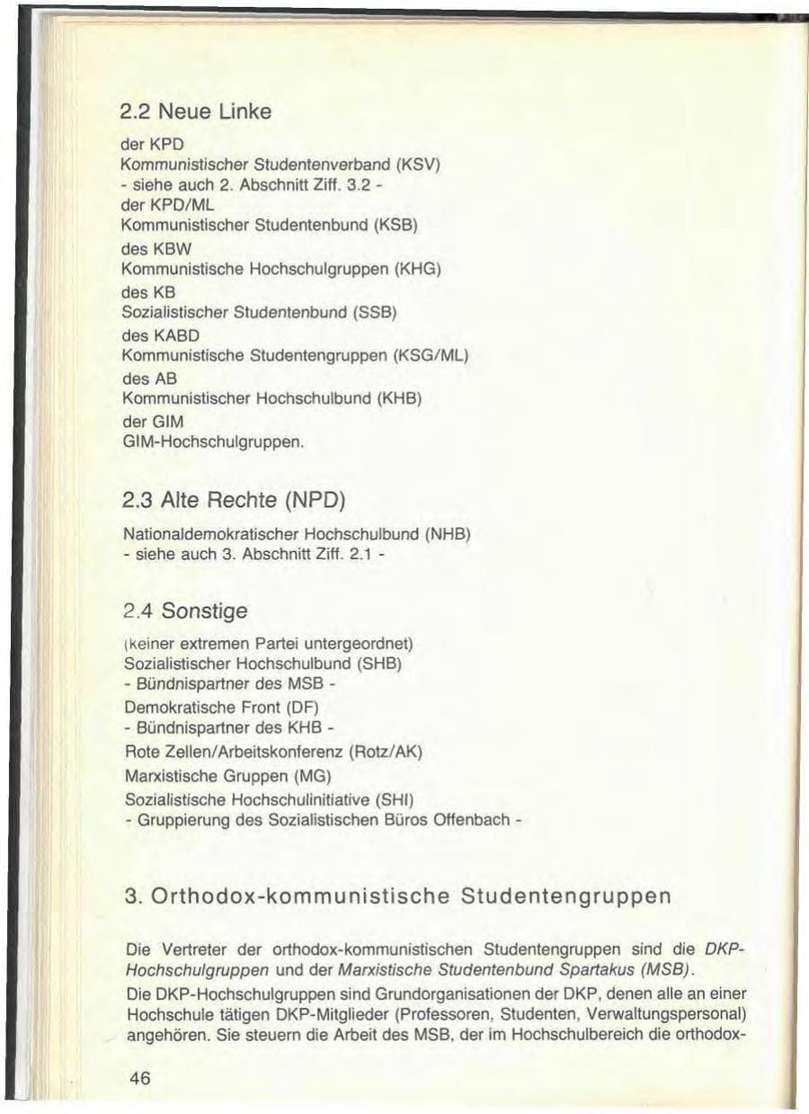 Seite 50 des Verfassungsschutzbericht 1976 Bayern