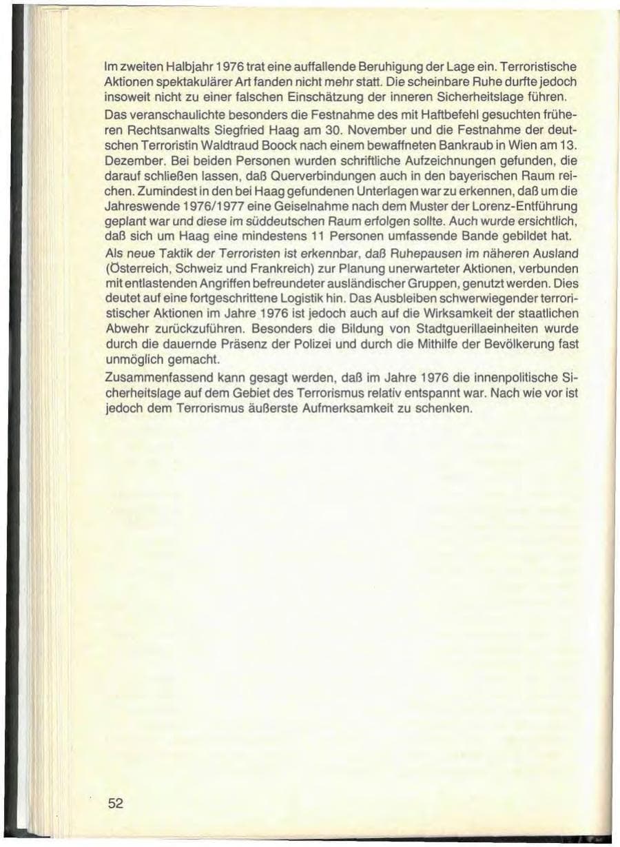 Seite 56 des Verfassungsschutzbericht 1976 Bayern