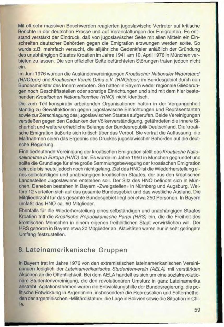 Seite 63 des Verfassungsschutzbericht 1976 Bayern